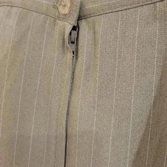 Jessica  Beige Pinstripe Pencil Skirt sz 14 - Picture 3 of 7